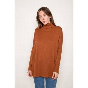 Elegant Tan Turtleneck Sweater